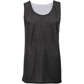 زي جيرسي بدون أكمام شبكي قابل للعكس مقاس 5XL للبالغين باللون الأسود/الأبيض من Badger Sport in Kuwait