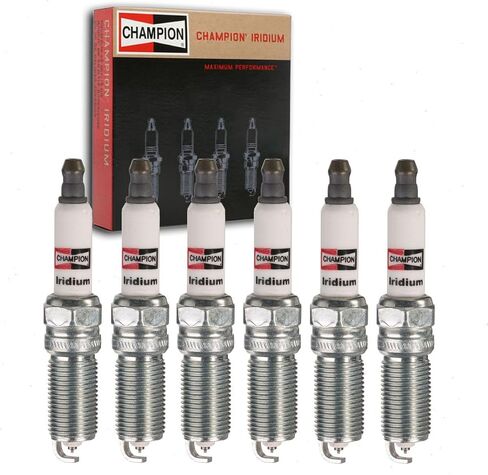 6 pc Champion Iridium Spark Plugs compatible with Chevrolet Trailblazer 4.2L L6 2002-2009 in Saudi Arabia