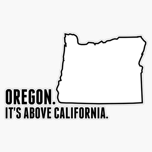 Magnet Oregon. Magnet Vinyl Decal Sticker 5" in Saudi Arabia