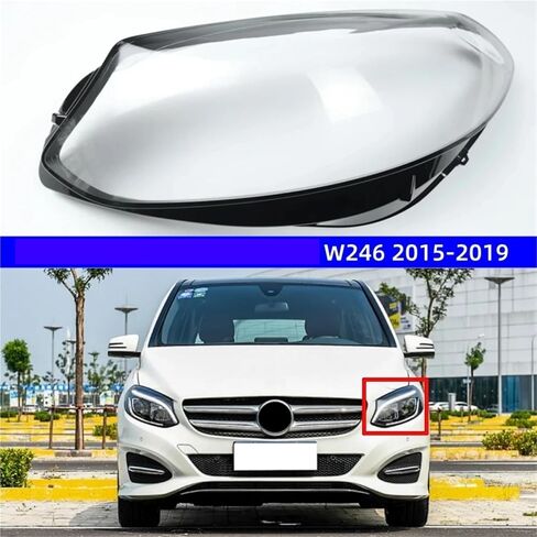 Compatible For Mercedes Benz Class W246 2015 2016 2017 2018 2019 Cars Accessories Replace A Transparent PC Lights Shell Headlight Housing(Right) in Saudi Arabia