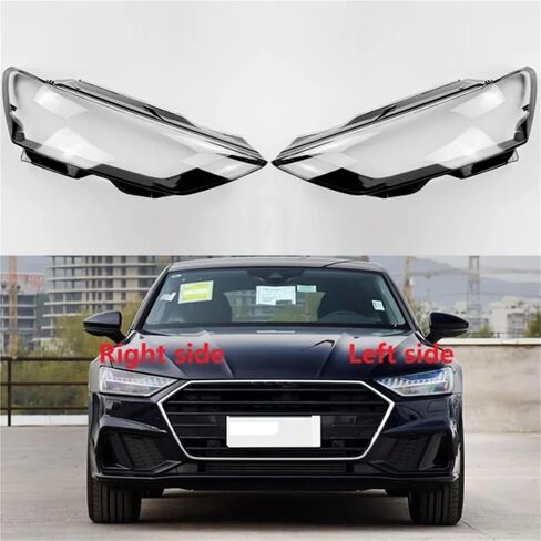 Compatible For Audi A7 2019 2020 2021 2022 2023 2024 Headlight Shell Transparent Replace Headlamp Cover Lampshade Housing Lens(Left side) in Saudi Arabia