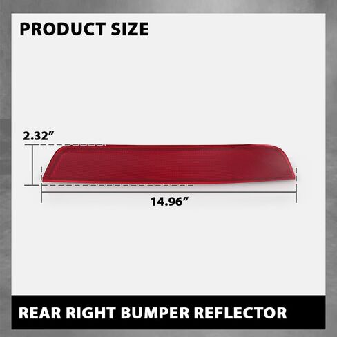 G-PLUS Rear Left Bumper Reflector Light, Compatible with Benz GL-Class X164 GL350 GL450 GL550 2010-2012, 1648201074, 164 820 10 74 in Saudi Arabia