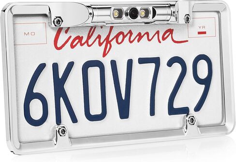 BOYO VTL300CL - Full-Frame License Plate Backup Camera with Parking Lines and LED Lights (Black) in Saudi Arabia