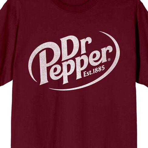 Bioworld Dr. Pepper Logo Adult Maroon T-Shirt and Black Sleep Pajama Pant Set in Saudi Arabia