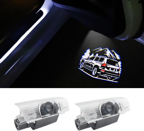 2 PCS LED Car Door Logo Lights Compatible for GX550 (J250) 2024-present Courtesy Projector Laser Welcome Lamp Puddle Lights Kit Car Accessories (Mountain, GX550 (J250) 2024-present) in Kuwait