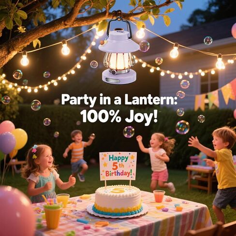 V.C Formark Retro Snail Kids Lantern - Premium Violet USB ضوء التخييم القابل لإعادة الشحن ، وضوء ليلي قابلاً للخلاف 3 ألوان مع خطاف خيمة ، آمن داخلي في الهواء الطلق لغرفة النوم/الهدايا (أساسيات الأطفال) in Saudi Arabia