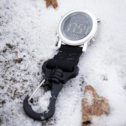 Dakota Light Digital Backpacker, Clip Watch, Alarm, Fob Watch, Timer and Dual Time Watch, Outdoor Gifts for Men and Women, Use for Fishing and More, Tactical Digital Watch, Clip On Watch in Kuwait