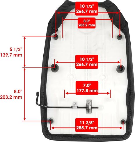 Caltric Complete Seat Black Compatible with Honda TRX450ES TRX450S Foreman 450 4x4 ES S 1998-2001 in Saudi Arabia