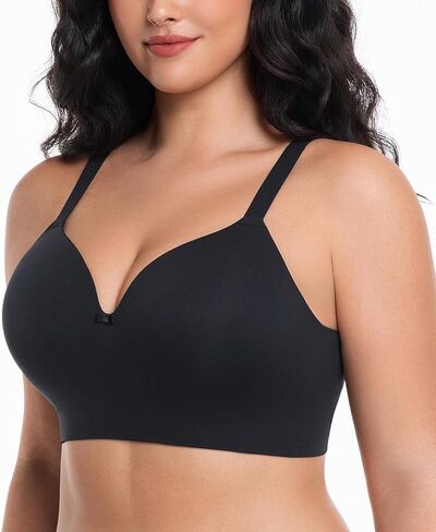 HACI Bra for Women Seamless V Neck Full Coverage Multiway Wirefree Plus Size Support Everyday Bralettes in Saudi Arabia