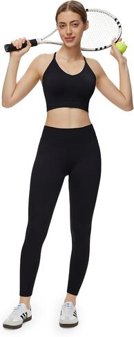 NANJI Seamless Sports Bra for Women - Padded Racerback Y Bra Low Impact Removable Pad for Fitness Gym Yoga Workout Top in Saudi Arabia