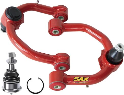 Front Upper Control Arms for 1995-2004 Toyota Tacoma,1995-2002 Toyota 4Runner, 2-4" Lift Red Tubular Arms with PU Bushings and 1 Spare Ball Joint (2PCS） in Saudi Arabia