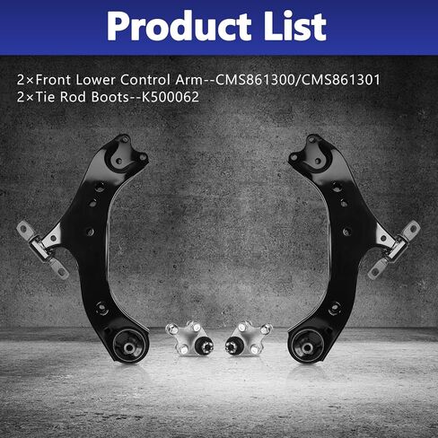 Control Arm, Lower w/Ball Joint Suspension Kit Compatible With Toyota Camry 2018-2023, Avalon 2019-2022, Lexus ES350 ES300H 2019-2023, ES250 2021-2023 in Saudi Arabia