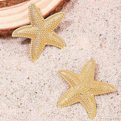 Starfish Earrings Beach Jewelry for Women Seashell Cowrie Puka Shell Earrings for Women Beach Earrings Ocean Jewlery in Kuwait