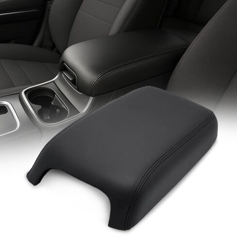 G-PLUS Upgraded Center Console Cover, Compatible with Dodge Charger 2011-2023 Armrest Cover Console Lid Protector Cushion Pad (Black Microfiber Leather Skin) in Saudi Arabia