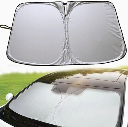 Car Windshield Sun Shade for 2002-2008 Dodge Ram 1500 Quad Cab,Full-Size Foldable Front Sun Shade, Foldable Window Sunshade Block UV Rays and Sun Heat in Saudi Arabia