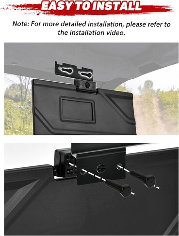PP Sun Visors for Polaris Ranger XD 1500 Premium/Northstar 2024 2025 Accessories, 135° Adjustable Foldable Anti-Glare Thick Sun Shield Shade Blockers Panels, Replace OEM #2890571, 2PCS in Saudi Arabia