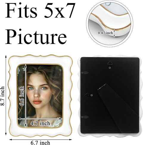 4x6 Vintage Picture Frame, Ornate Antique Photo Frames with with Glass Front, Elegant Picture Frame for for Wall or Tabletop Display, Gift ldeas for Home Decor (Pink Gold) in Kuwait