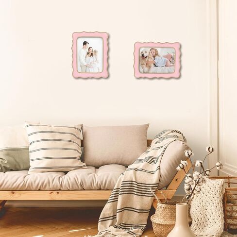 4x6 Vintage Picture Frame, Ornate Antique Photo Frames with with Glass Front, Elegant Picture Frame for for Wall or Tabletop Display, Gift ldeas for Home Decor (Pink Gold) in Kuwait