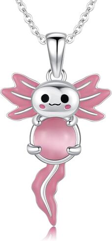 Raccoon Necklace for Women Men 925 Sterling Silver Red Panda Pendant Necklace Animal Jewelry for Wife in Kuwait