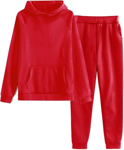 TANGNADE Jogger Sets for Women 2 Piece Plus Size Fall Sweatsuits Lounge Matching Hoodie Set Travel Tracksuits Winter Clothes in Saudi Arabia