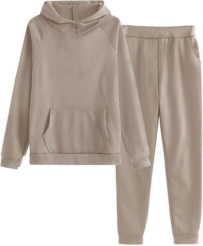 TANGNADE Jogger Sets for Women 2 Piece Plus Size Fall Sweatsuits Lounge Matching Hoodie Set Travel Tracksuits Winter Clothes in Saudi Arabia