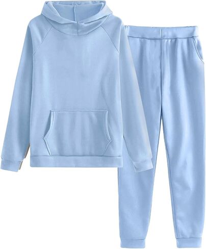 TANGNADE Jogger Sets for Women 2 Piece Plus Size Fall Sweatsuits Lounge Matching Hoodie Set Travel Tracksuits Winter Clothes in Saudi Arabia
