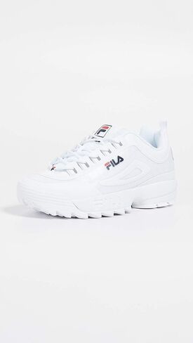 حذاء Fila الرجالي Disruptor II بدون خياطة أبيض/كحلي/أحمر 10 in Saudi Arabia