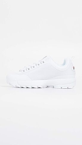 حذاء Fila الرجالي Disruptor II بدون خياطة أبيض/كحلي/أحمر 10 in Saudi Arabia