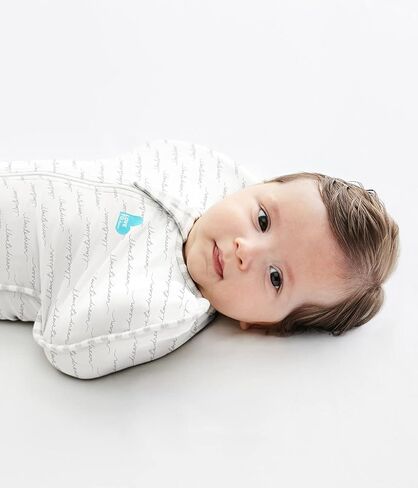 Love to Dream Organic Swaddle, Baby Sleep Sack, Swaddle Up Self-Soothing Swaddles for Newborns, Get Longer Sleep, Snug Fit Helps Calm Startle Reflex, 1.0 Tog Sleep Sack, 8-13lbs, Mint in Kuwait