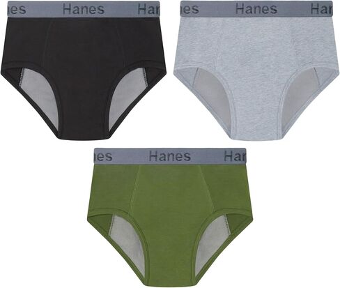 Hanes Boys Nighttime Underwear Pack, 3-Pack, Confident Nights Boy's Overnight Underwear, Kids' Leakproof Underpants in Saudi Arabia