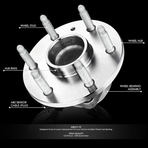 DNA MOTORING OEM-WHA-0024 Front Wheel Bearing Hub Assembly Compatible with 2007-2013 Silverado/Sierra 1500 RWD in Saudi Arabia