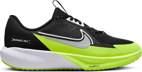 Nike Sonic Fly Big Kids' Running Shoes (FZ0017-002, Black/White/Volt/Wolf Grey) in Saudi Arabia