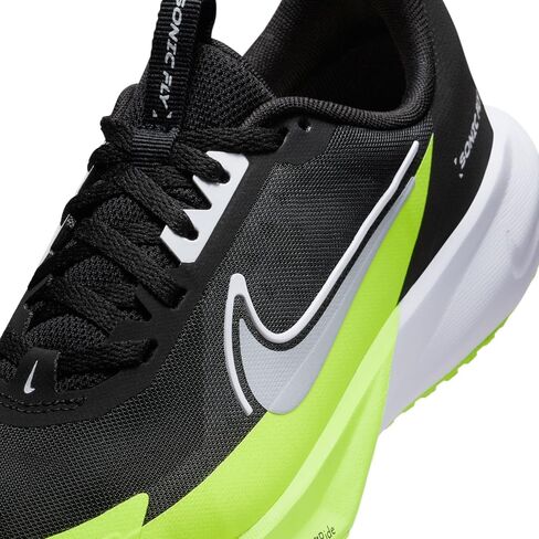 Nike Sonic Fly Big Kids' Running Shoes (FZ0017-002, Black/White/Volt/Wolf Grey) in Saudi Arabia