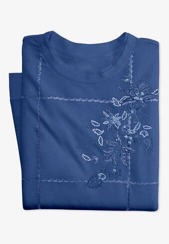 Woman Within Plus Size Patchwork Embroidered Top in Saudi Arabia