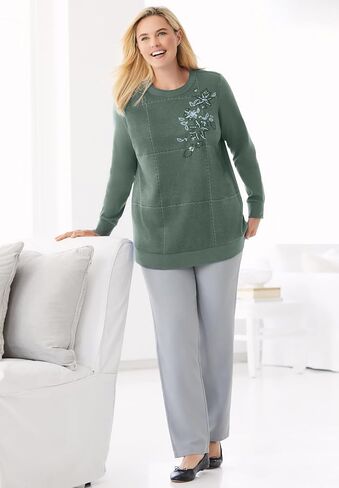 Woman Within Plus Size Patchwork Embroidered Top in Saudi Arabia
