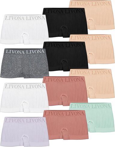 ملابس داخلية للفتيات من Livona بدون خياطة، سراويل داخلية للأطفال ماصة للرطوبة، تصميم مانع للركوب in Kuwait