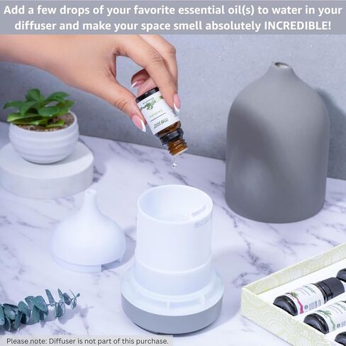 مجموعة هدايا الزيوت العطرية النقية للعلاج العطري من موجيزا، 14 زيتًا - الياسمين والليمون والريحان واليلانج يلانج وخشب الأرز والقرفة واللافندر وشجرة الشاي وأكثر من ذلك، 10 مل لكل منها. كوشير معتمد، نباتي ولم يتم الإساءة إلى الحيوانات لتصنيعه in Kuwait