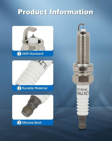 ECCPP Platinum Iridium Spark Plugs 7751 Ram 1500 & for Honda Accord,Accord Crosstour,Pilot,Odyssey,Ridgeline & for Jeep Grand Cherokee & for Dodge Durango & for Acura MDX pack of 6 in Saudi Arabia