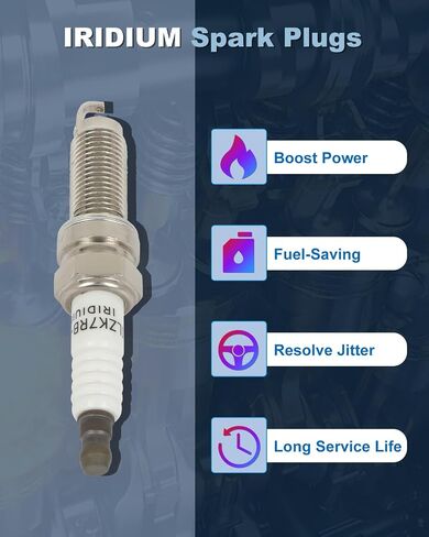 ECCPP Platinum Iridium Spark Plugs 7751 Ram 1500 & for Honda Accord,Accord Crosstour,Pilot,Odyssey,Ridgeline & for Jeep Grand Cherokee & for Dodge Durango & for Acura MDX pack of 6 in Saudi Arabia