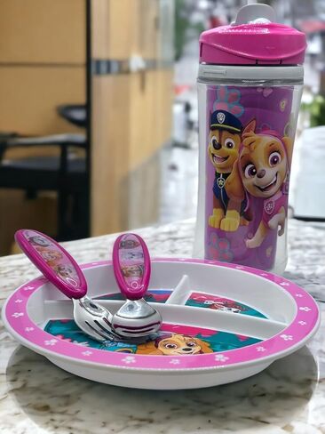 Playtex Baby Sipsters Stage 3 Glitter Paw Patrol Patrol Sippy ، للأعمار 1+ ، الأزرق ، 9 أونصة ، 2 العد-مقاومة للتسرب ، مقاومة للتسرب ، مقاومة للانكماش ، معزولة in Kuwait