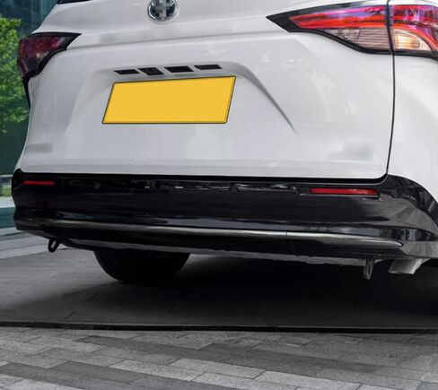 ملحقات السيارات ERIDANUS مناسبة لسيارة Toyota Sienna L LE XLE 2025 2024 2023 2022 2021 غطاء حماية المصد الخلفي (نمط ألياف الكربون) ABS 3 قطع in Saudi Arabia