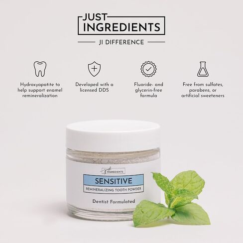 Fresh Citrus Remineralizing Tooth Powder | Kids Tooth Powder & Great for Adults | Fluoride-Free Formula with Hydroxyapatite | Natural Ingredients & Cavity Prevention in Saudi Arabia
