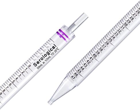Polystyrene Serological Pipettes Individually Wrapped Sterile Plastic Graduated Pipette 10ml, Pack of 200 in Kuwait