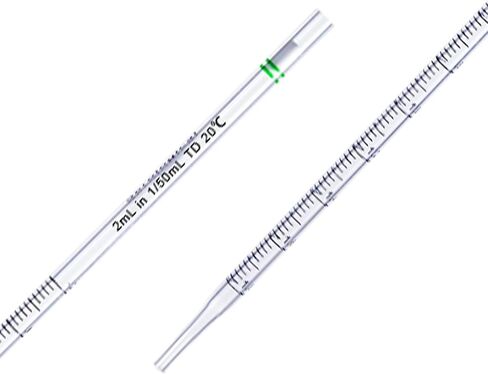 Polystyrene Serological Pipettes Individually Wrapped Sterile Plastic Graduated Pipette 10ml, Pack of 200 in Kuwait