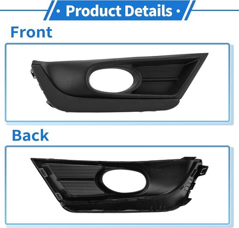 Front Right Fog Light Grill No.71106TLAA21 Front Lower Bumper Fog Light Cover Inserts for Honda CR-V 2017-2019 Black ABS 1 Pc in Saudi Arabia