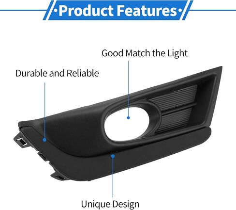 Front Right Fog Light Grill No.71106TLAA21 Front Lower Bumper Fog Light Cover Inserts for Honda CR-V 2017-2019 Black ABS 1 Pc in Saudi Arabia