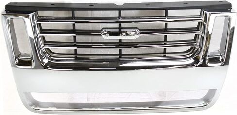مجموعة شبكة Garage-Pro متوافقة مع Ford Explorer 2006-2010، تناسب 2007-2010 Ford Explorer Sport Trac Chrome Shell مع إدراج أسود in Saudi Arabia