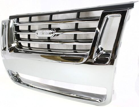 مجموعة شبكة Garage-Pro متوافقة مع Ford Explorer 2006-2010، تناسب 2007-2010 Ford Explorer Sport Trac Chrome Shell مع إدراج أسود in Saudi Arabia