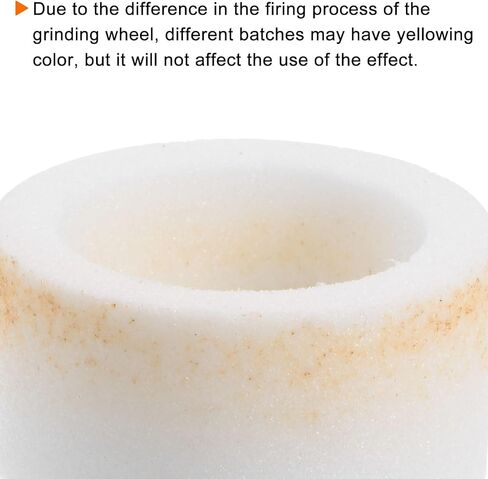 عجلة جلخ HARFINGTON مقاس 3 بوصات 100 حبيبة عجلة كاشطة لكأس أكسيد الألومنيوم، اكسيد الالمونيوم الأبيض للصلب المتصلب، آلة طحن، أبيض in Kuwait