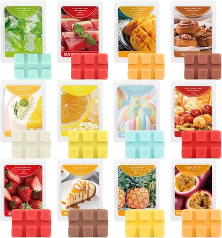 SCENTORINI Wax Melts Wax Cubes, White Sage Wax Melts Strong Scent, Soy Scented Wax Melts for Wax Warmer Valentines Day Gifts Decor, 2 x 2.5 oz in Kuwait